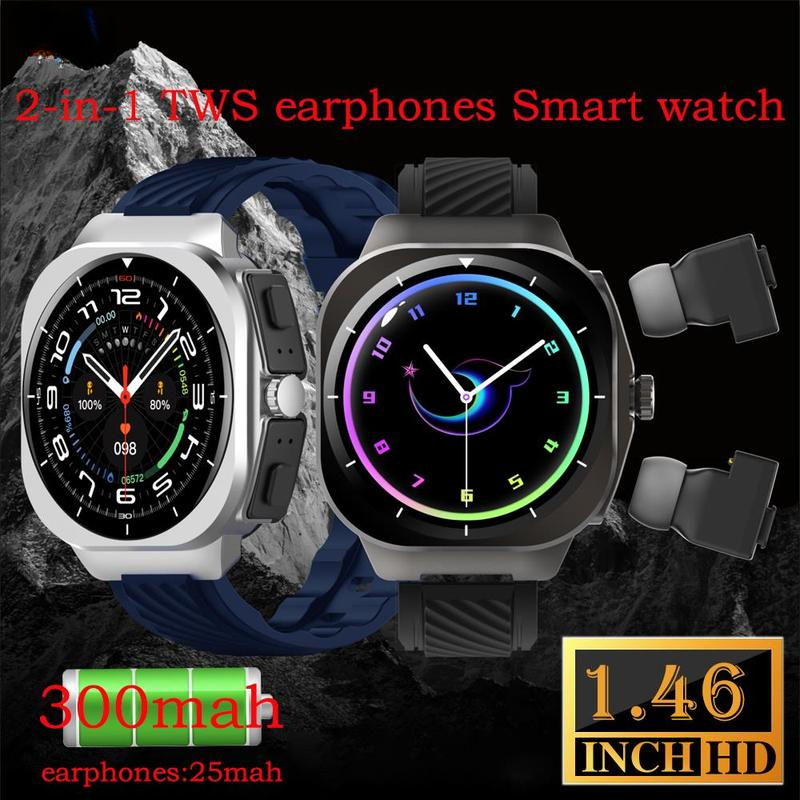 Korean Men Lifestyle - Musik Stil 2in1 Kopfhörer Smart Uhr