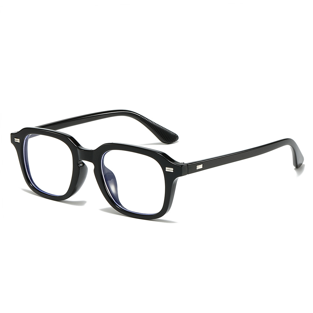 Korean Men Lifestyle - Modische Retro-Brille mit quadratischen Nieten im
