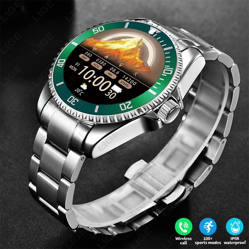 Korean Men Lifestyle - LIGE 2026 Style Luxus Smartwatch mit