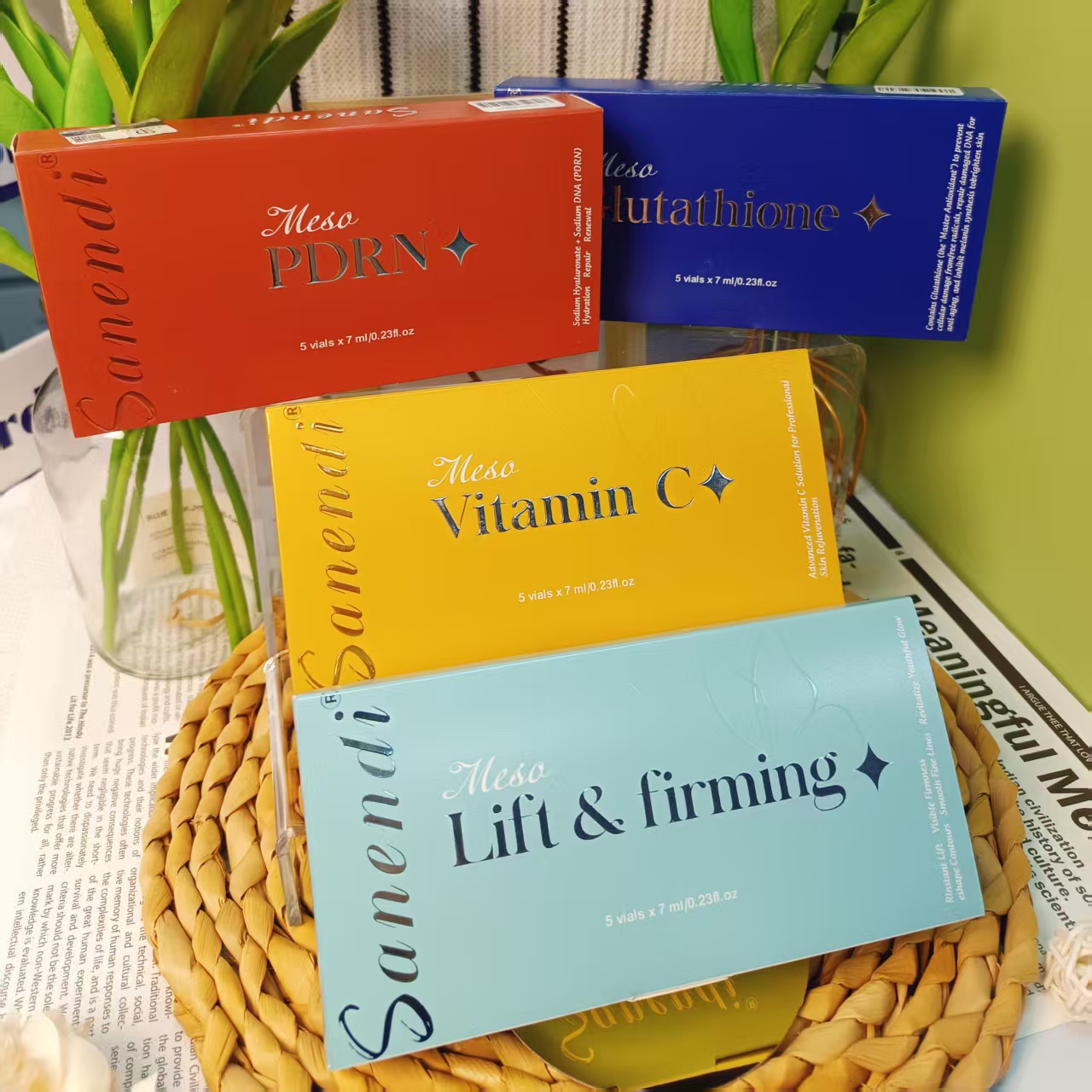 Korean Skincare Routine - Südkorea Sanendi Hautpflege Vitamin C GSH