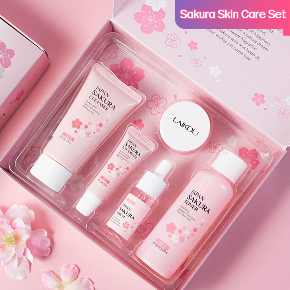 Korean Skincare Routine - 5/3 teile/satz Sakura Hautpflege Sets Gesicht