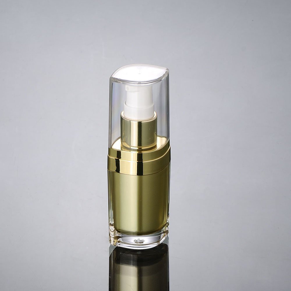 Essence Serum Toner - 15 ml goldene Acrylflasche für Serum/Lotion/Emulsion/Grundierung/Aufhellungstoner,