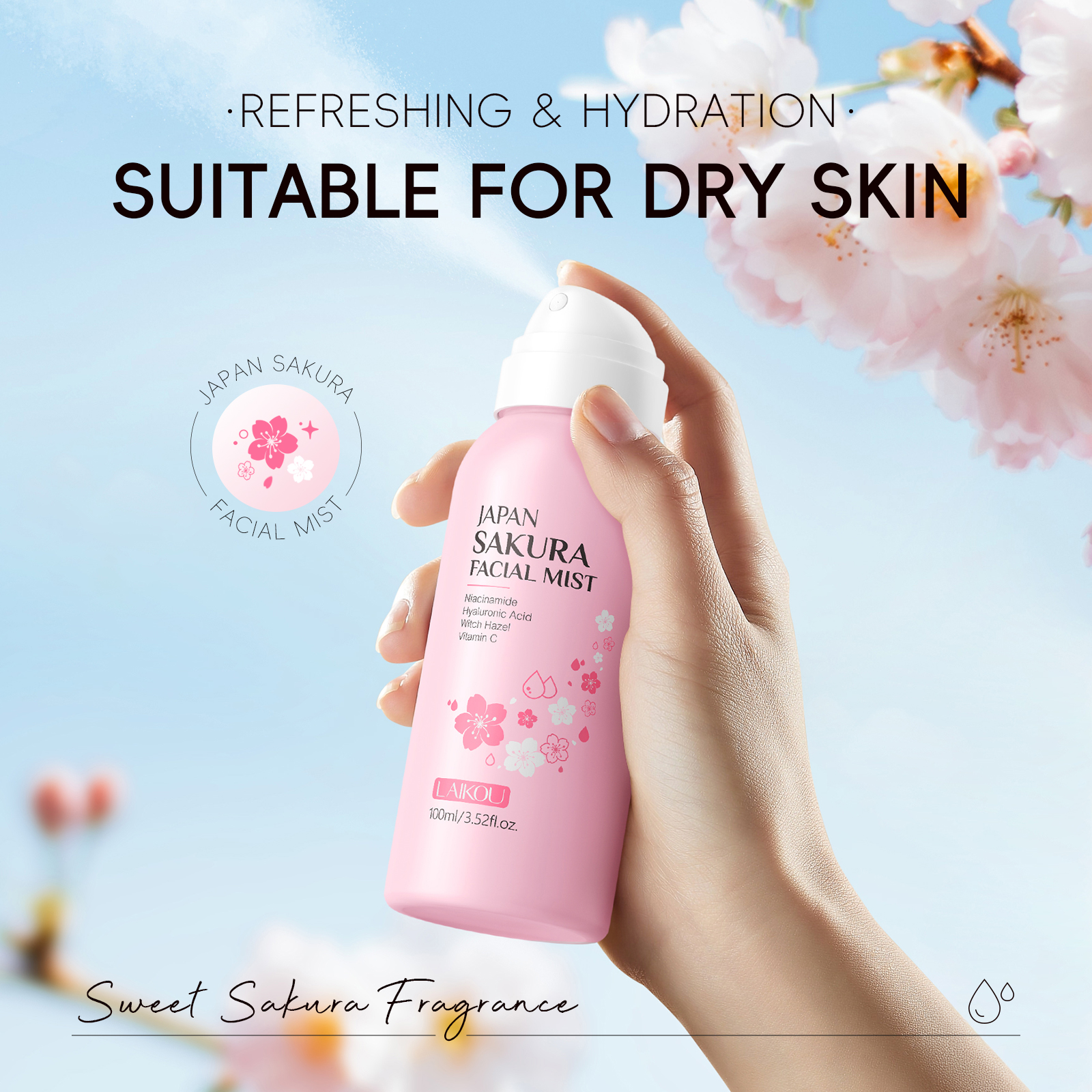 LAIKOU Japan Sakura Hautpflege – Korean Skincare Routine Bewertung und Preis