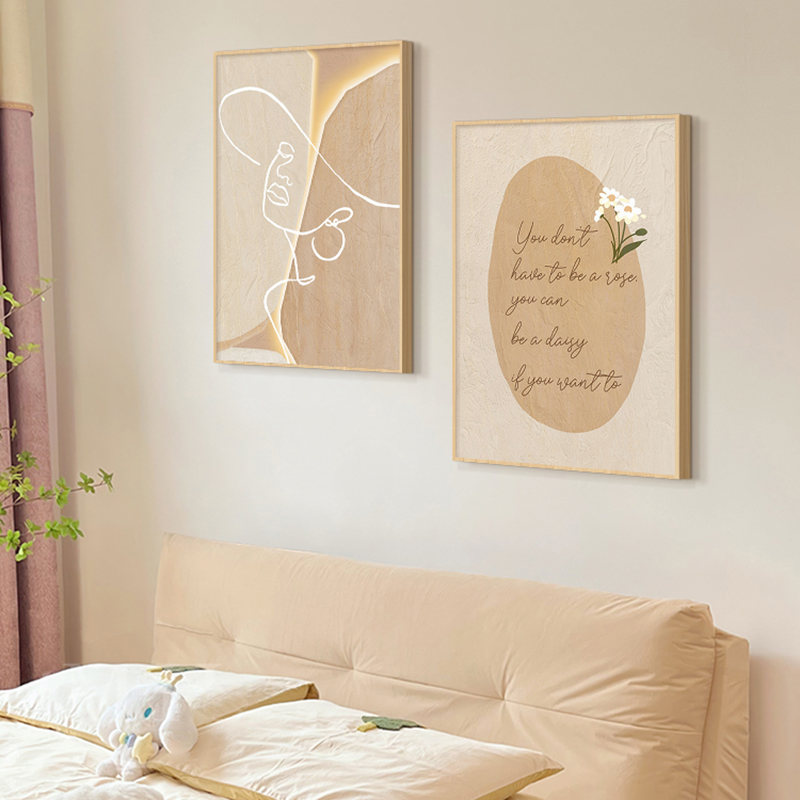 Holzfarbenes Abstraktes Linien – Korean Lifestyle Aesthetic Bewertung und Preis