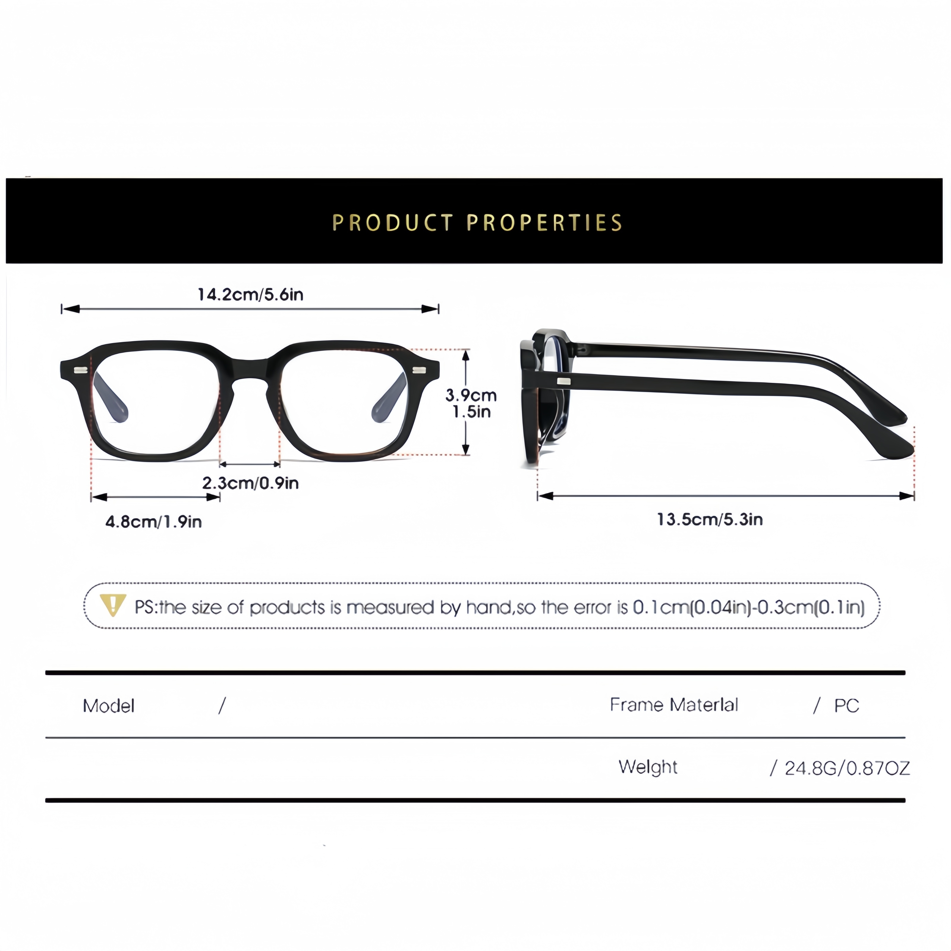 Modische Retro-Brille mit quad – Korean Men Lifestyle Bewertung und Preis