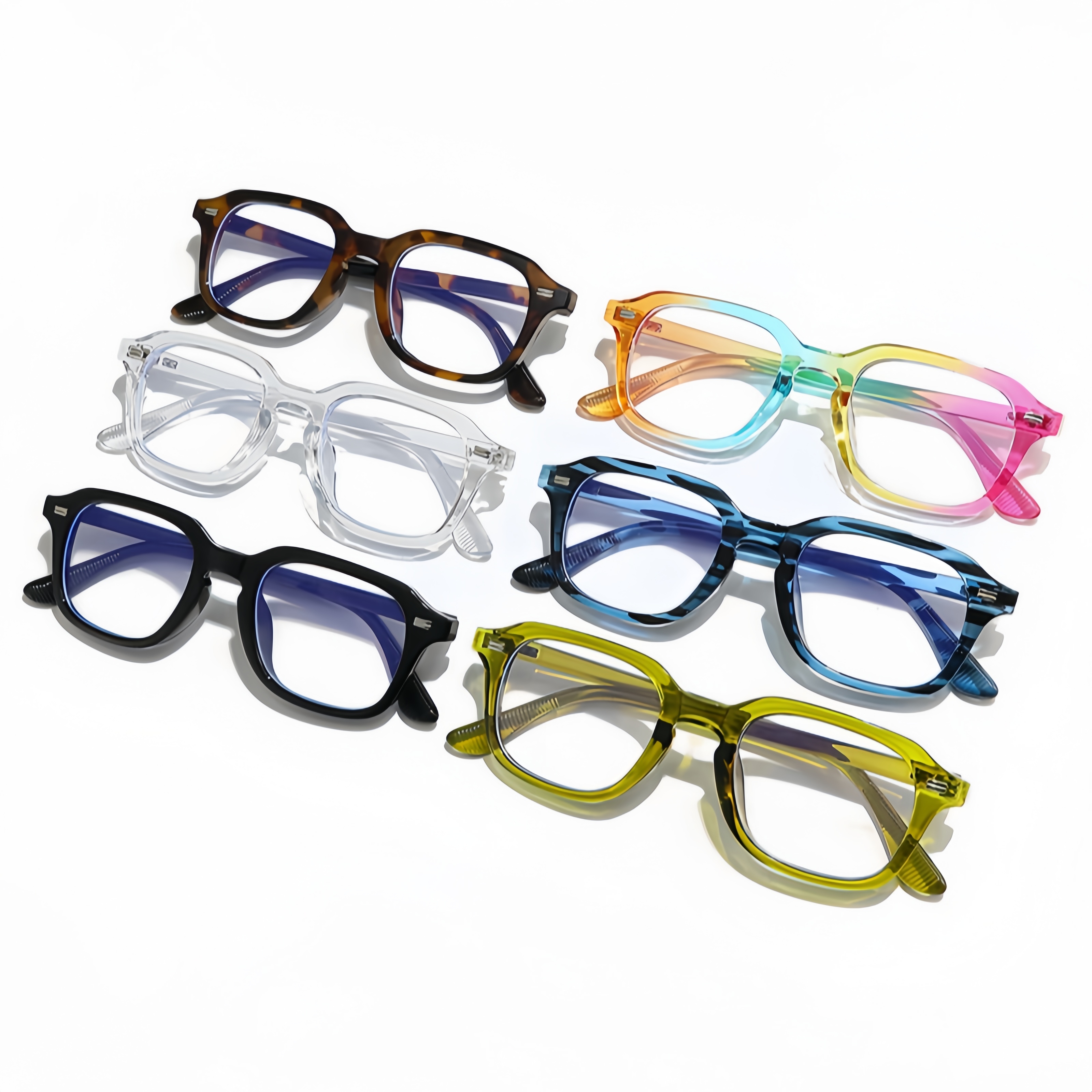 Modische Retro-Brille mit quad – Korean Men Lifestyle Bewertung und Preis