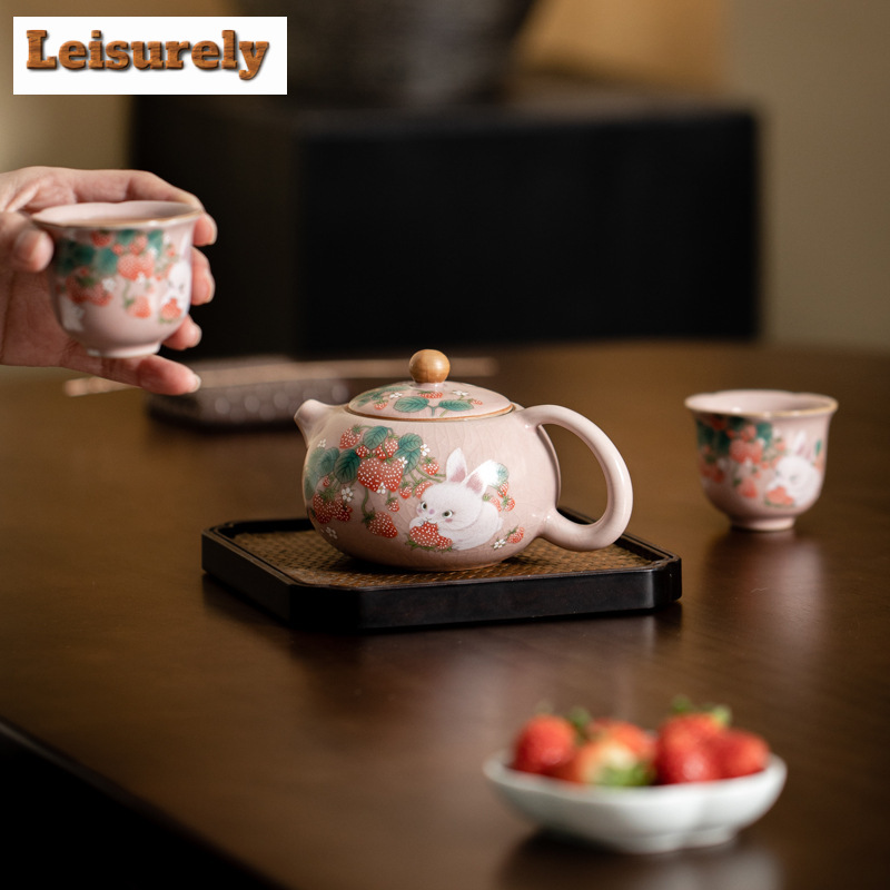 Antike rosa ru Ofen Tee tasse  – Korean Tea Set Bewertung und Preis