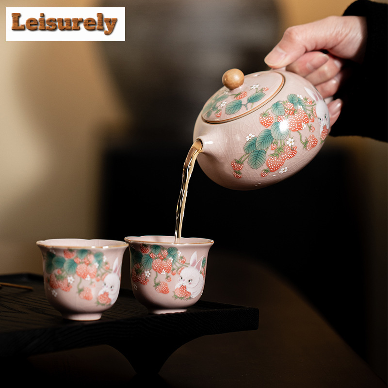 Antike rosa ru Ofen Tee tasse  – Korean Tea Set Bewertung und Preis