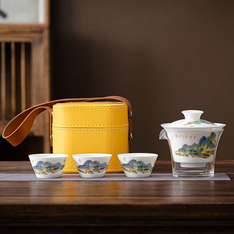 Reise-Teeservice aus weißem Po – Korean Tea Set Bewertung und Preis