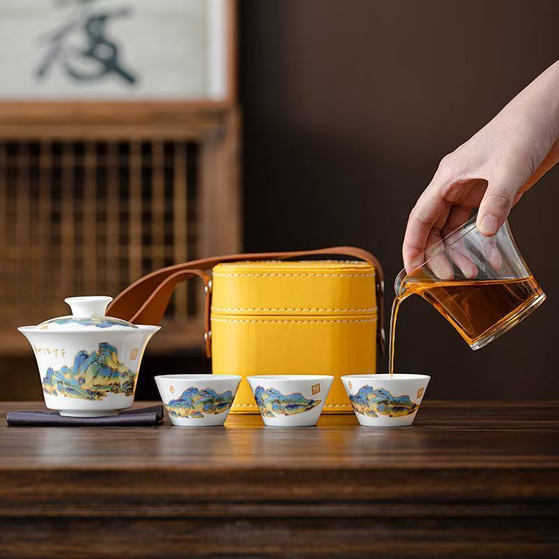 Reise-Teeservice aus weißem Po – Korean Tea Set Bewertung und Preis