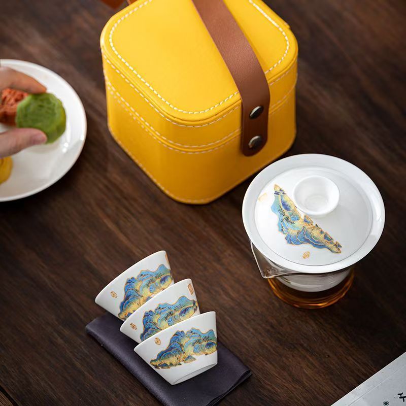 Reise-Teeservice aus weißem Po – Korean Tea Set Bewertung und Preis