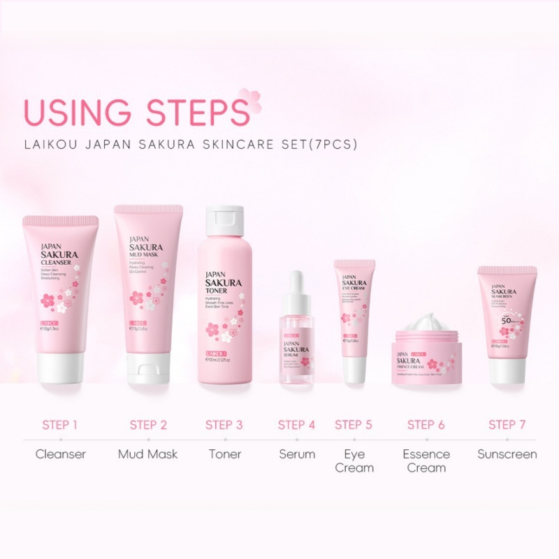 Koreanisches Sakura-Hautpflege – Korean Skincare Routine Bewertung und Preis